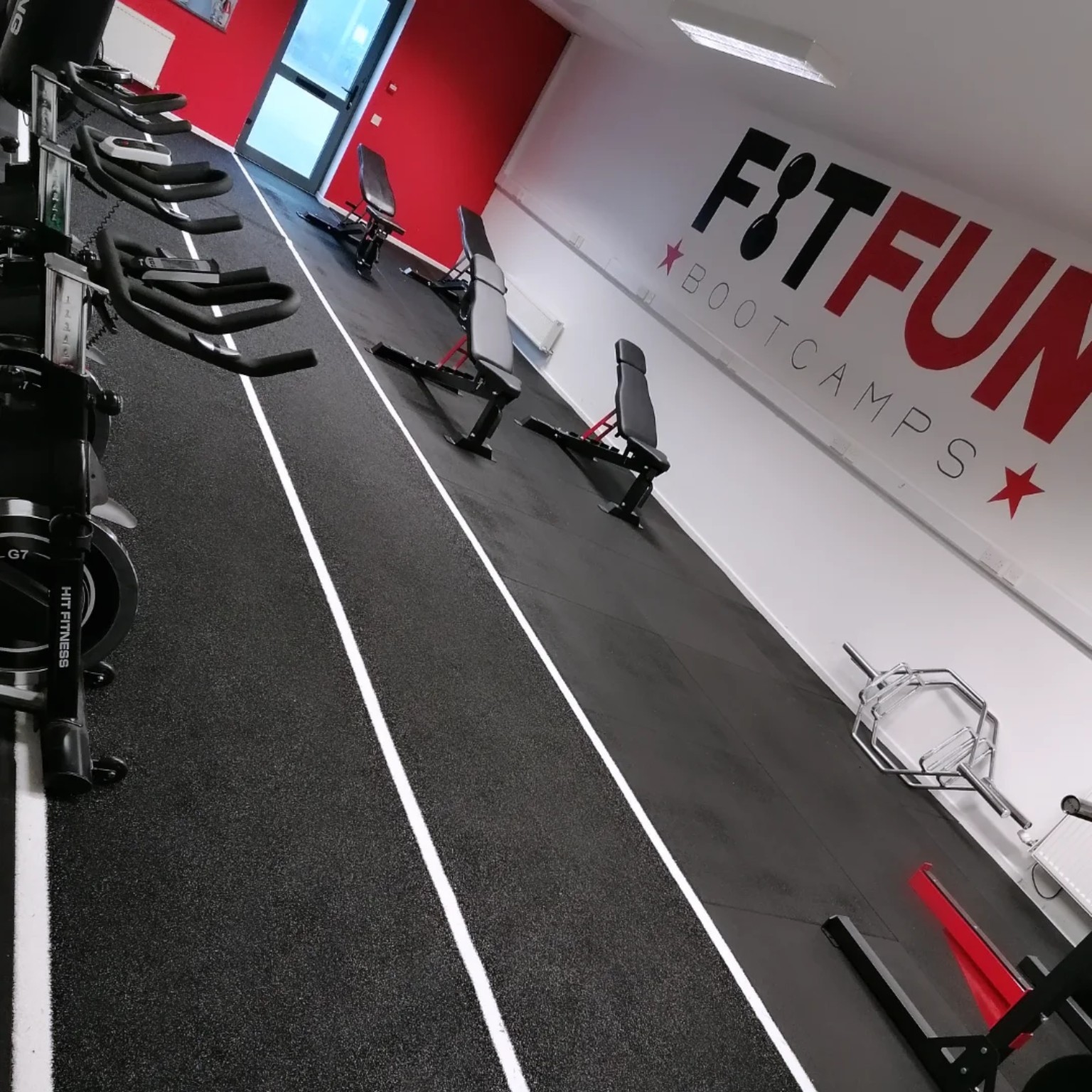Coached class training area at Fitfun